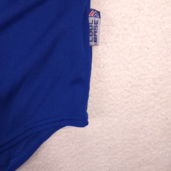 Chicago White Sox Jersey Mens Medium Majestic Blue Heat Transfer Logo Cool Base - Picture 8 of 10